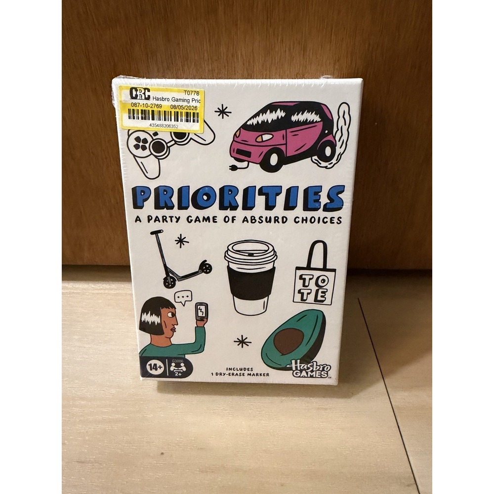 Hasbro G3086 Priorities Game, Hilarious Party Game of Absurd Choices, Card Games